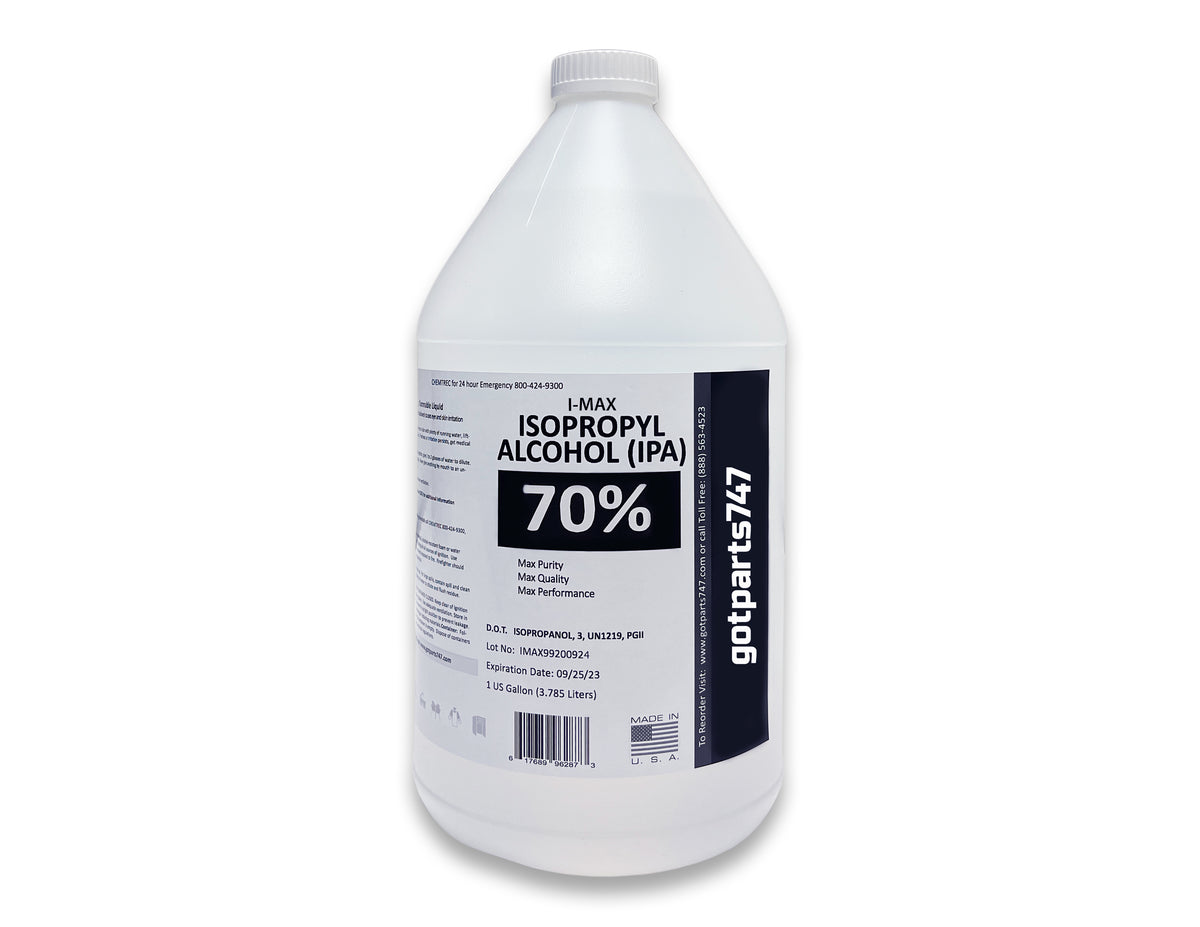 Isopropyl Alcohol - IPA 70% (1x1 Gallon) – GotParts747
