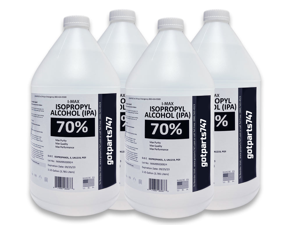 Isopropyl Alcohol - IPA 70% (4x1 Gallon)