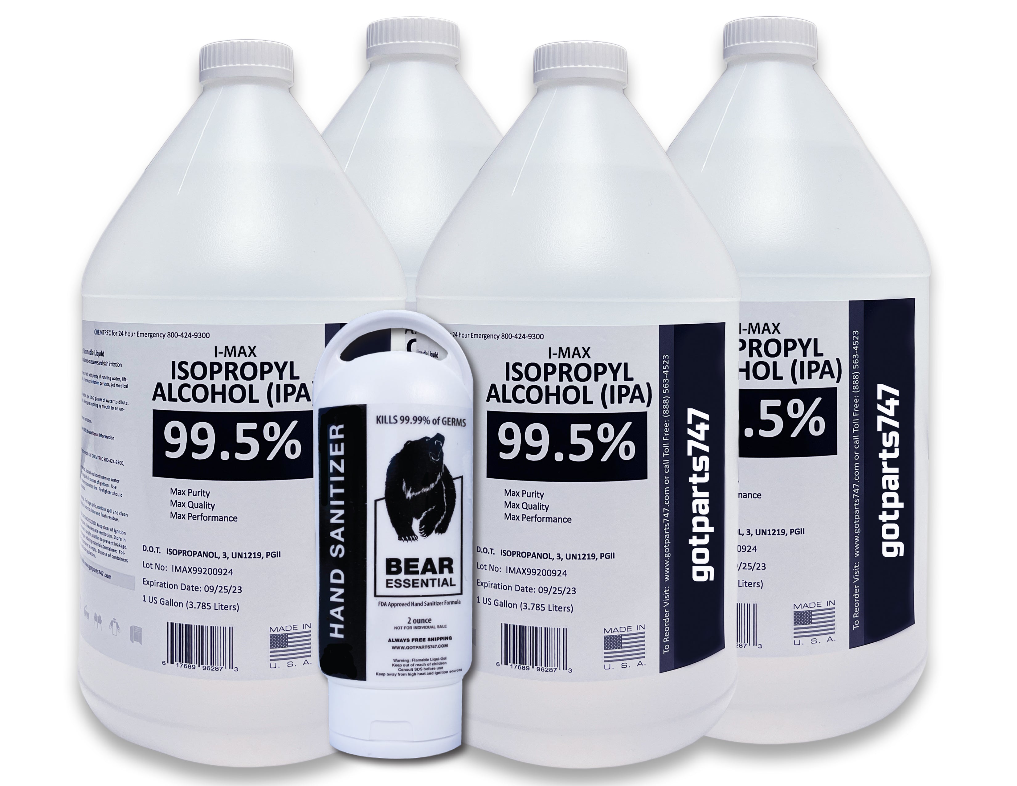 99.9% Purity Isopropanol - 1 Gallon for Solvent Cleaning and