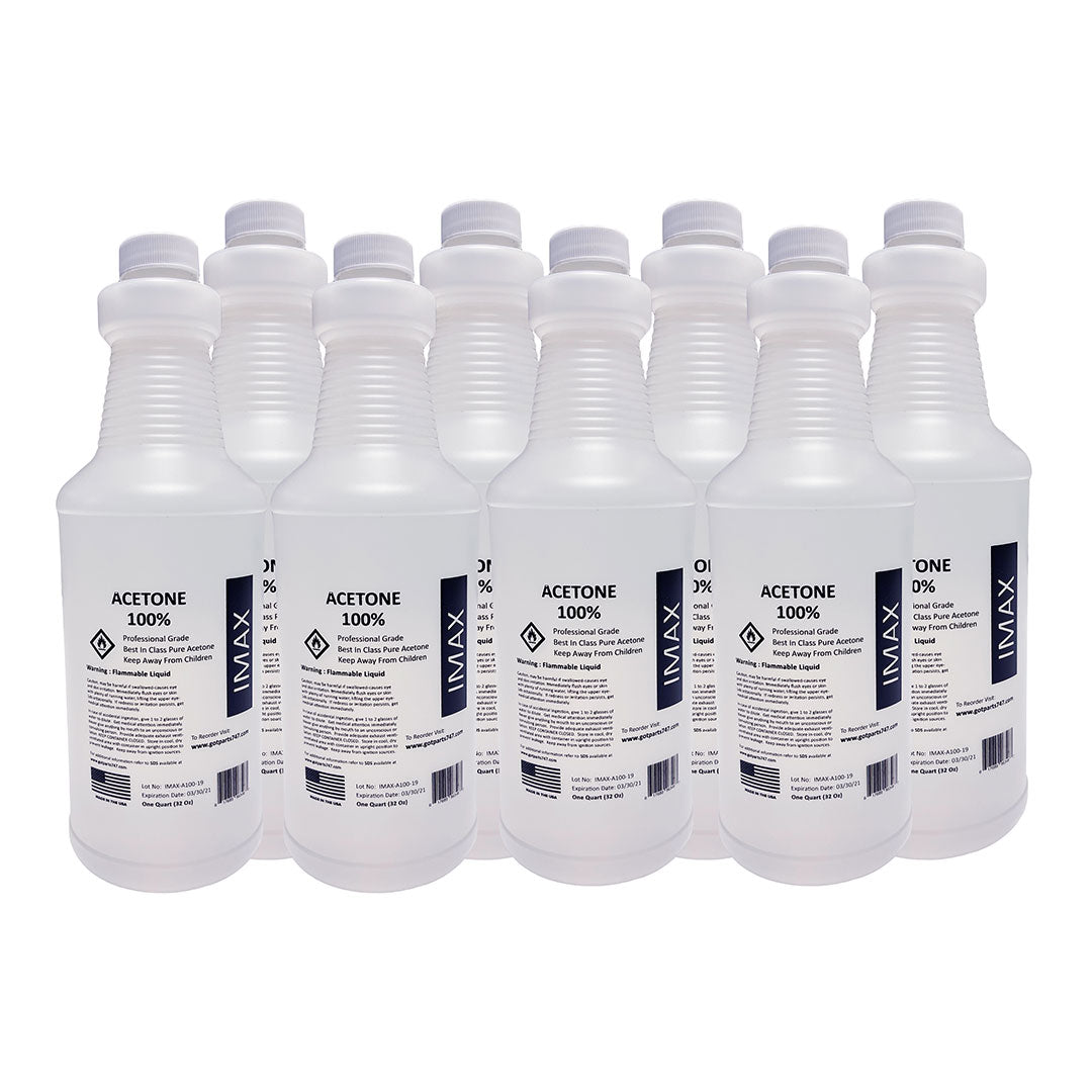 100% Pure Acetone (8 Liter Bottles = 2 Gallons) - Made in USA - Strong ...