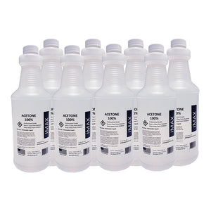 100% Pure Acetone (8 Liter Bottles = 2 Gallons) - Made in USA  - Strong High Purity Solvent for Home, Commercial, & Industrial Application.