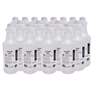 100% Pure Acetone (16 Liter Bottles = 4 Gallons) - Made in USA  - Strong High Purity Solvent for Home, Commercial, & Industrial Application.