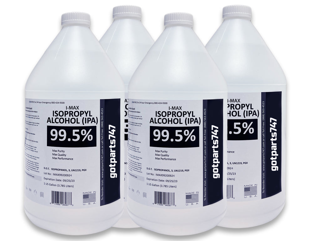 Isopropyl Alcohol - IPA 99.5% (4x1 Gallon)