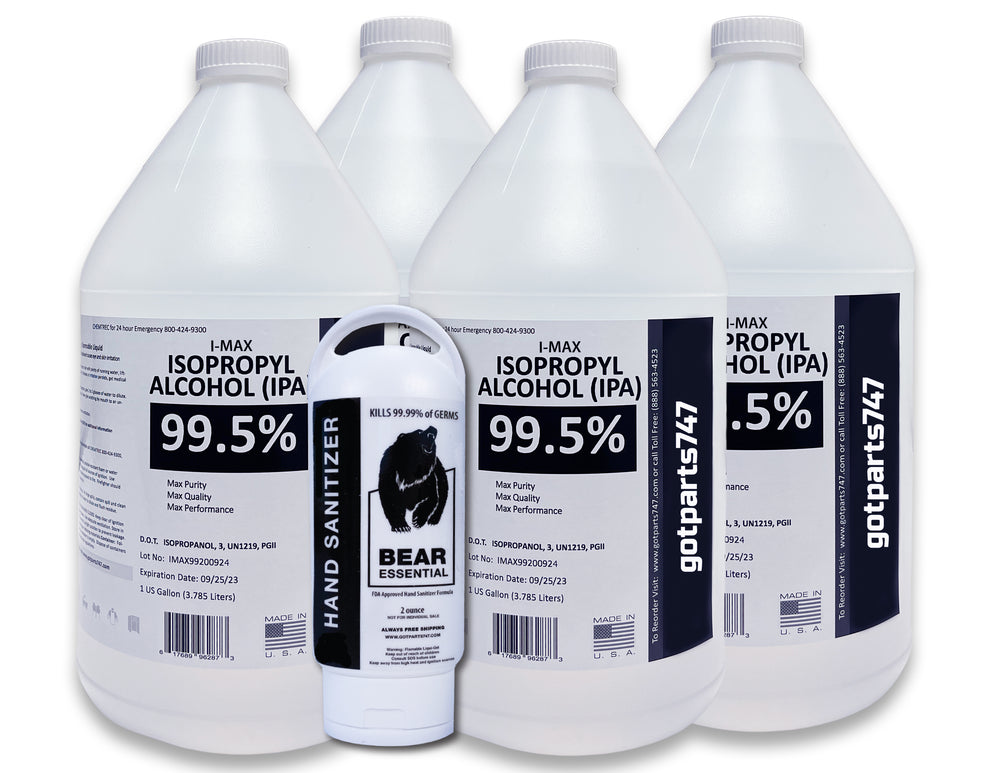 Isopropyl Alcohol - IPA 99.5% (4x1 Gallon) – GotParts747
